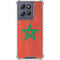 Morocco Flag Distressed Moto G 5G (2025) Clear Case